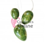 Piatra de jad natural pentru masaj Yoni Eggs 3 bucati cu dimensiuni S, M, L  JD025CC